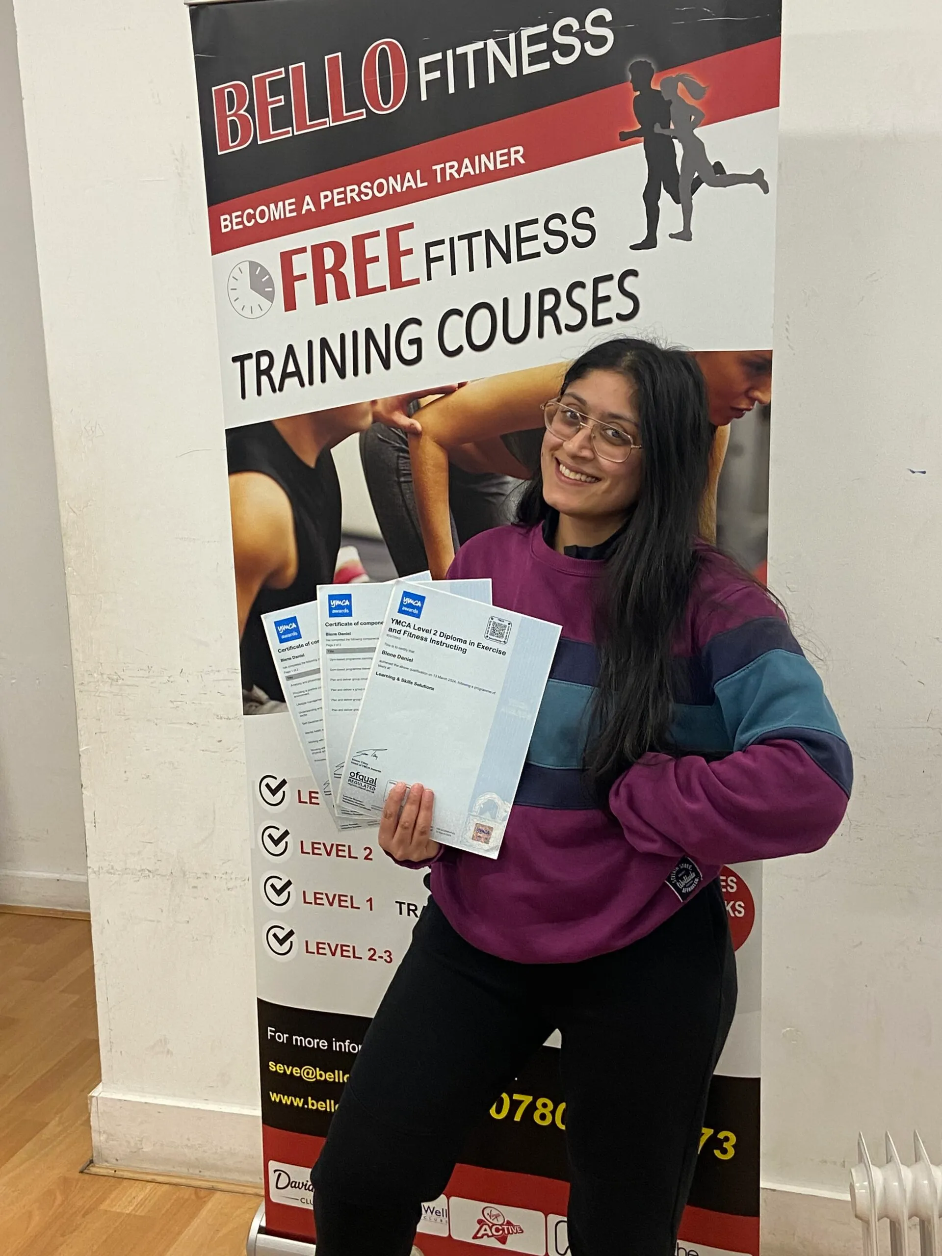 Zainub Zubair Dar, Bello Fitness graduate