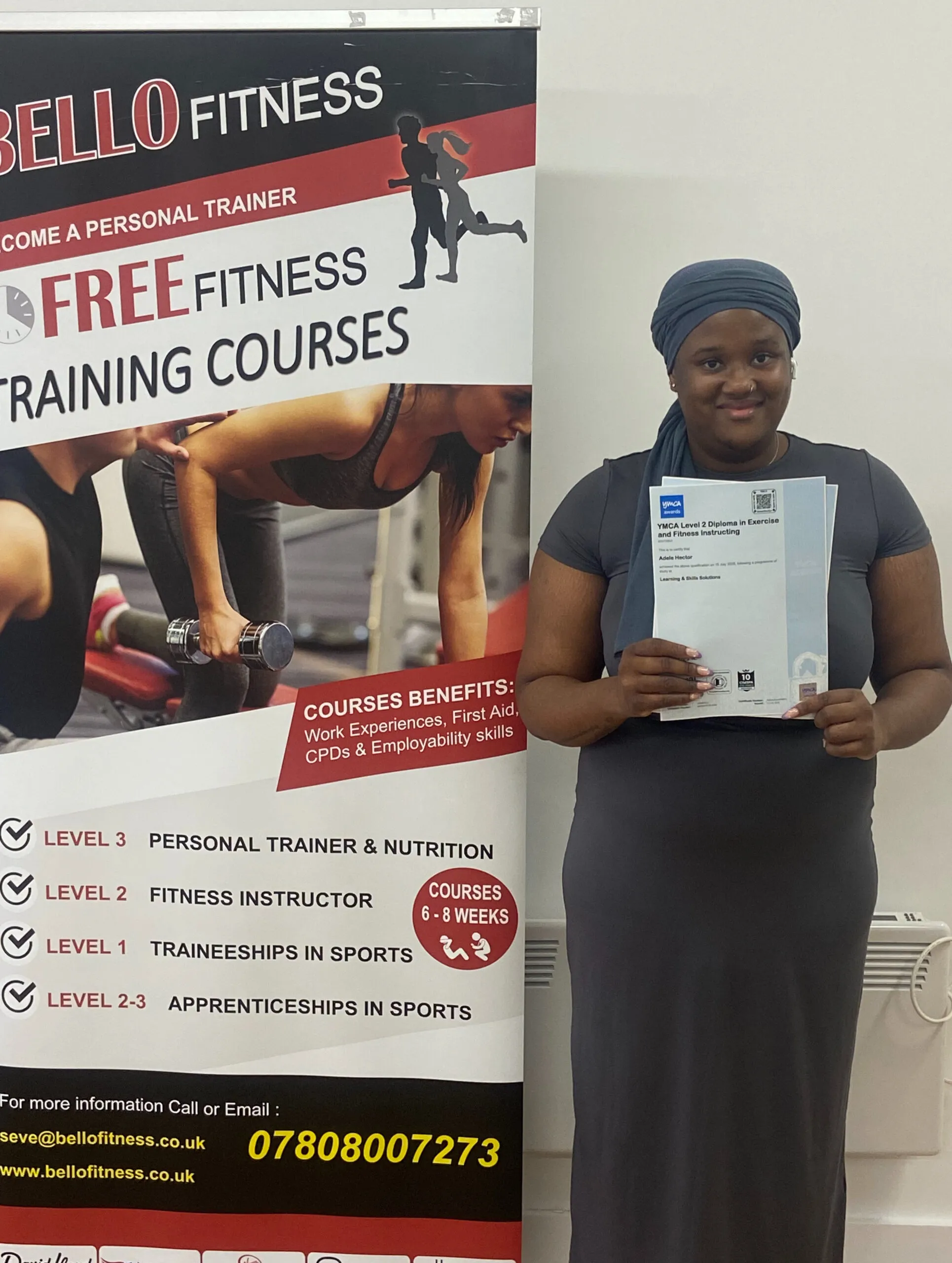 Adele Hector, Bello Fitness graduate
